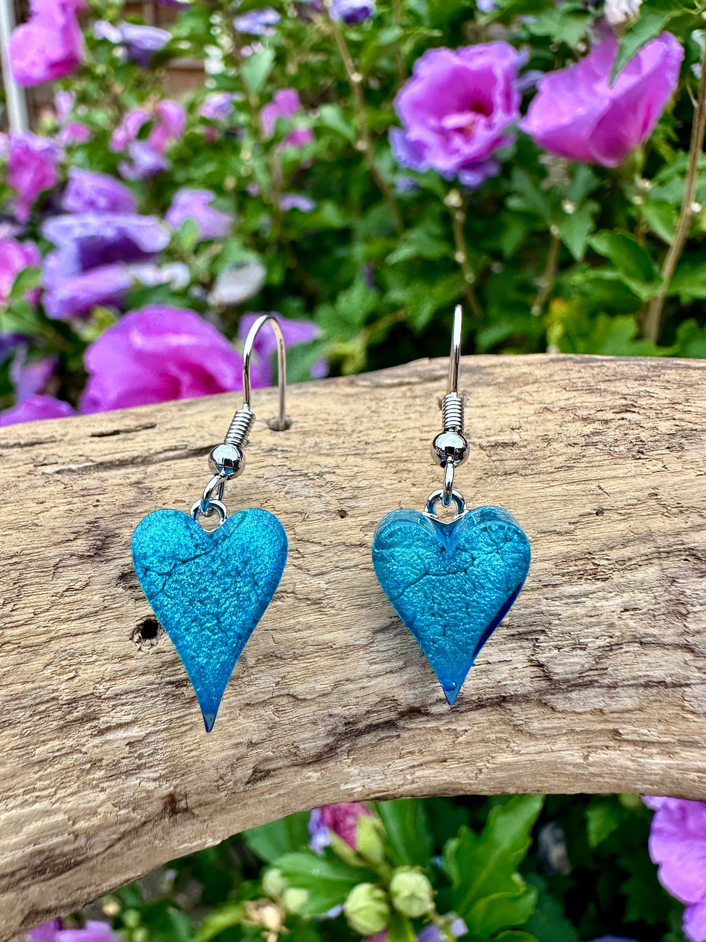 luscious scarves Earrings Miss Milly Sky Blue Heart Earrings , FE211