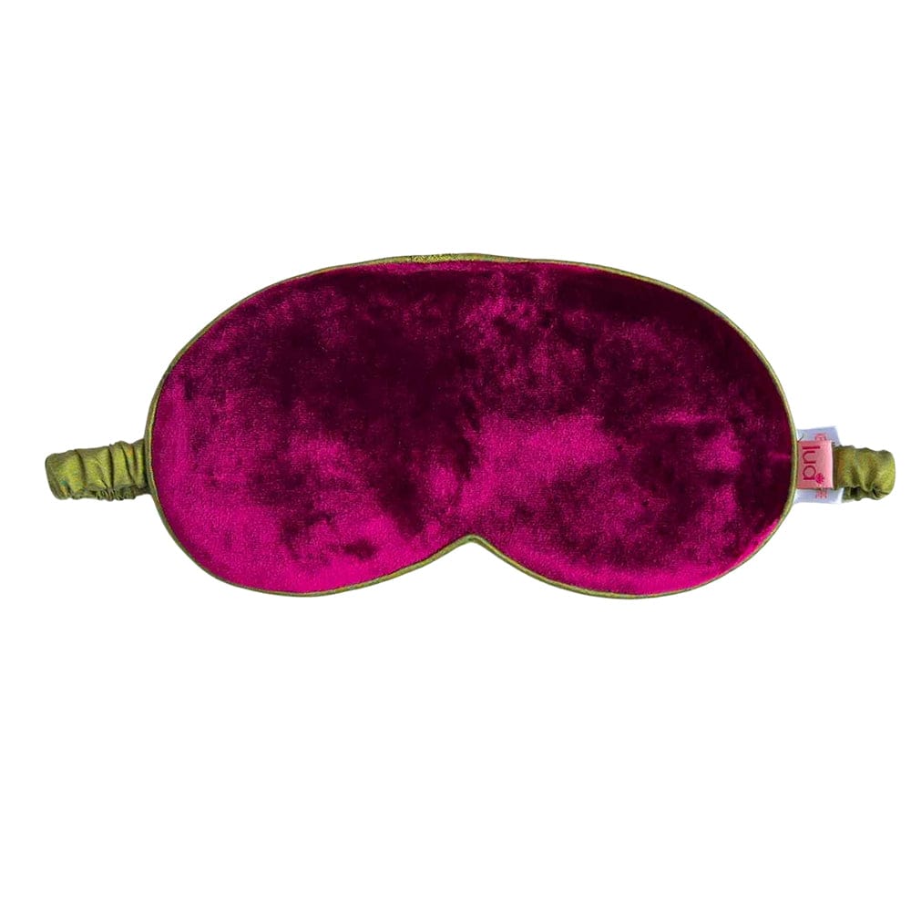 luscious scarves eye mask Burgundy Lua Velvet / Silk Luxurious Eyemask in 5 Colous