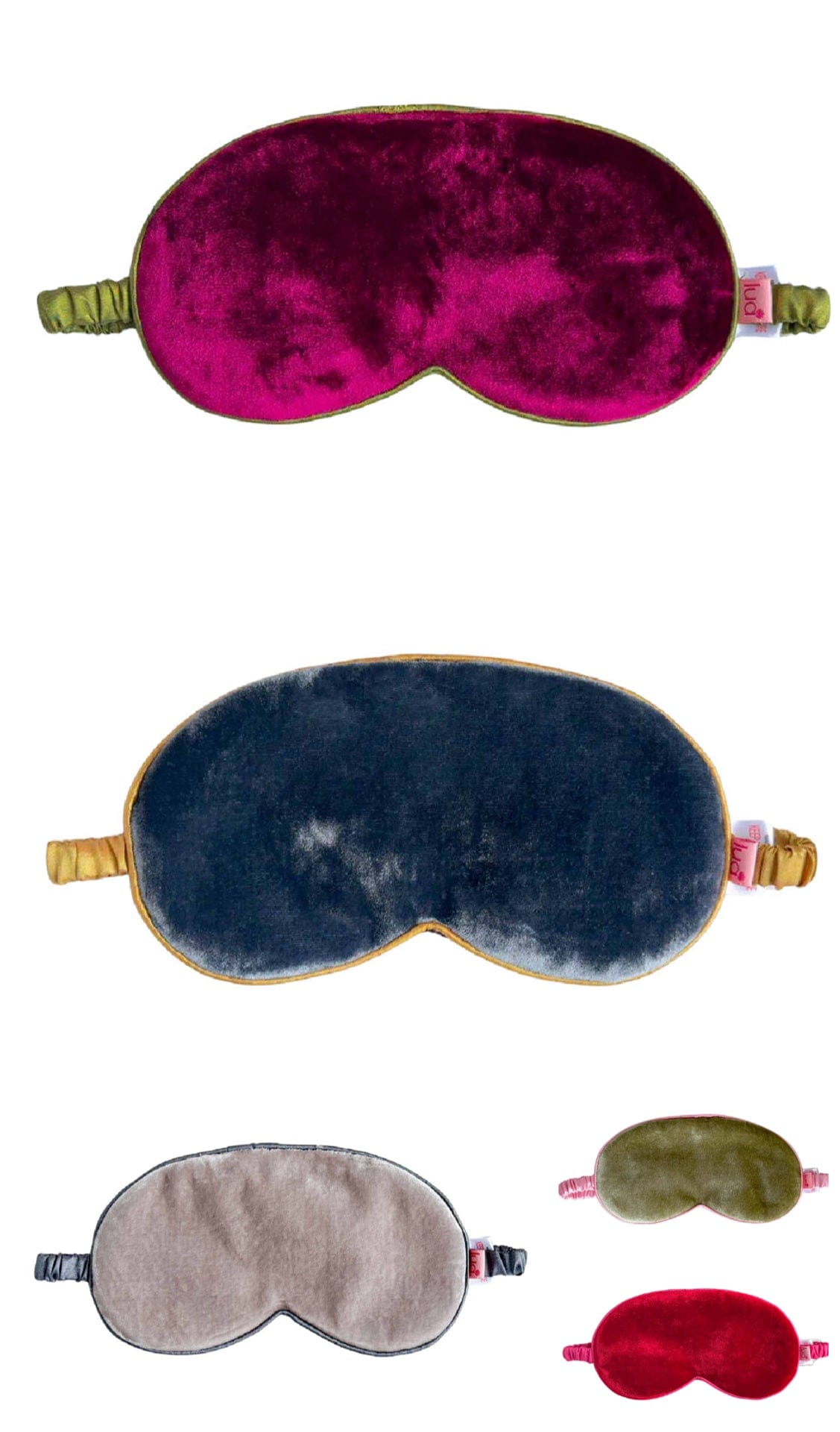 luscious scarves eye mask Lua Velvet / Silk Luxurious Eyemask in 5 Colous