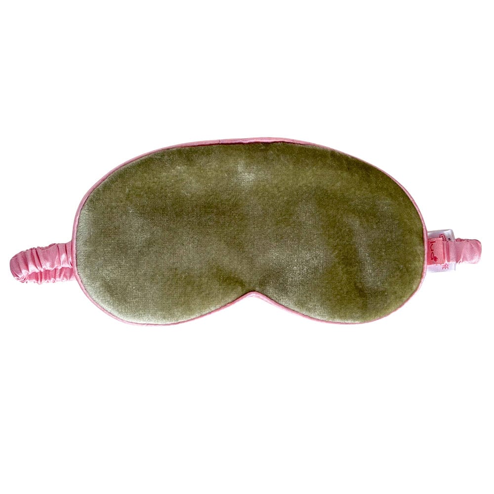 luscious scarves eye mask Sage Green Lua Velvet / Silk Luxurious Eyemask in 5 Colous