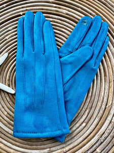 luscious scarves Faux suede Ladies Gloves available in 8 Colours.