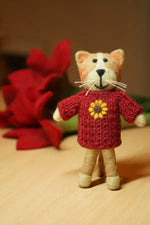 Load image into Gallery viewer, luscious scarves felted friends Pachamama Catalina The Kitten, Hand Felted
