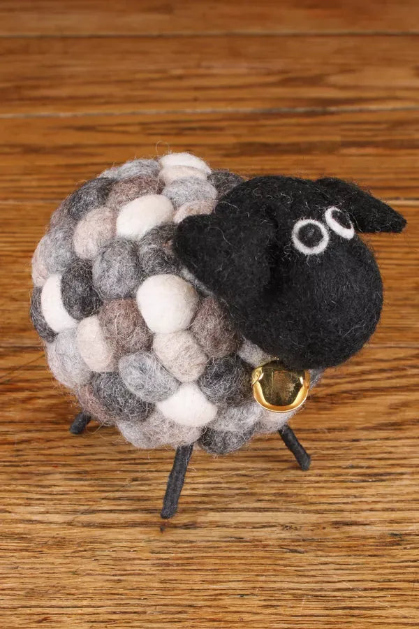 luscious scarves felted friends Pachamama Heavyweight Helen the Hand Felted Sheep