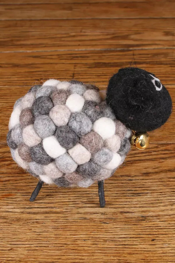 luscious scarves felted friends Pachamama Heavyweight Helen the Hand Felted Sheep