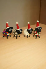Load image into Gallery viewer, luscious scarves felted friends Pachamama Helens First Christmas , Hand Felted Sheep
