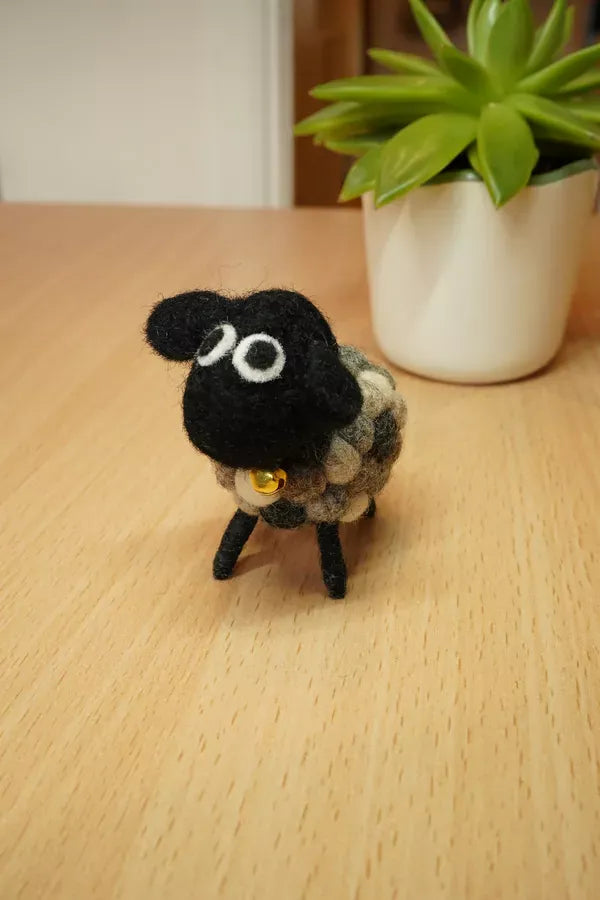 luscious scarves felted friends Pachamama Mini Helen , Hand Felted Sheep.