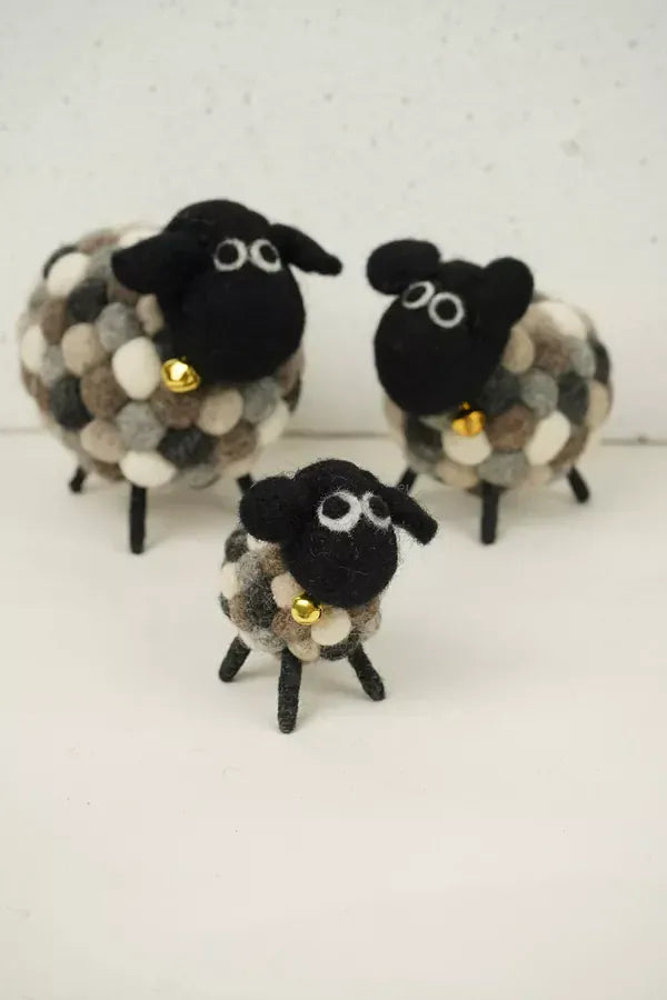 luscious scarves felted friends Pachamama Mini Helen , Hand Felted Sheep.