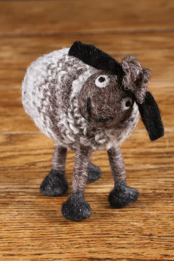 luscious scarves felted friends Pachamama Tank Top Tina , Hand Felted Sheep.