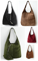 Load image into Gallery viewer, luscious scarves Genuine Italian Suede Slouchy Hobo Bag available in 7 colours .
