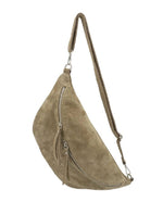 Load image into Gallery viewer, luscious scarves Genuine Suede Italian Leather Large Sling Bag.
