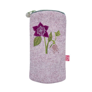 luscious scarves glasses case Lua Hellebore Glasses Purse in Purple Heathery Tones.
