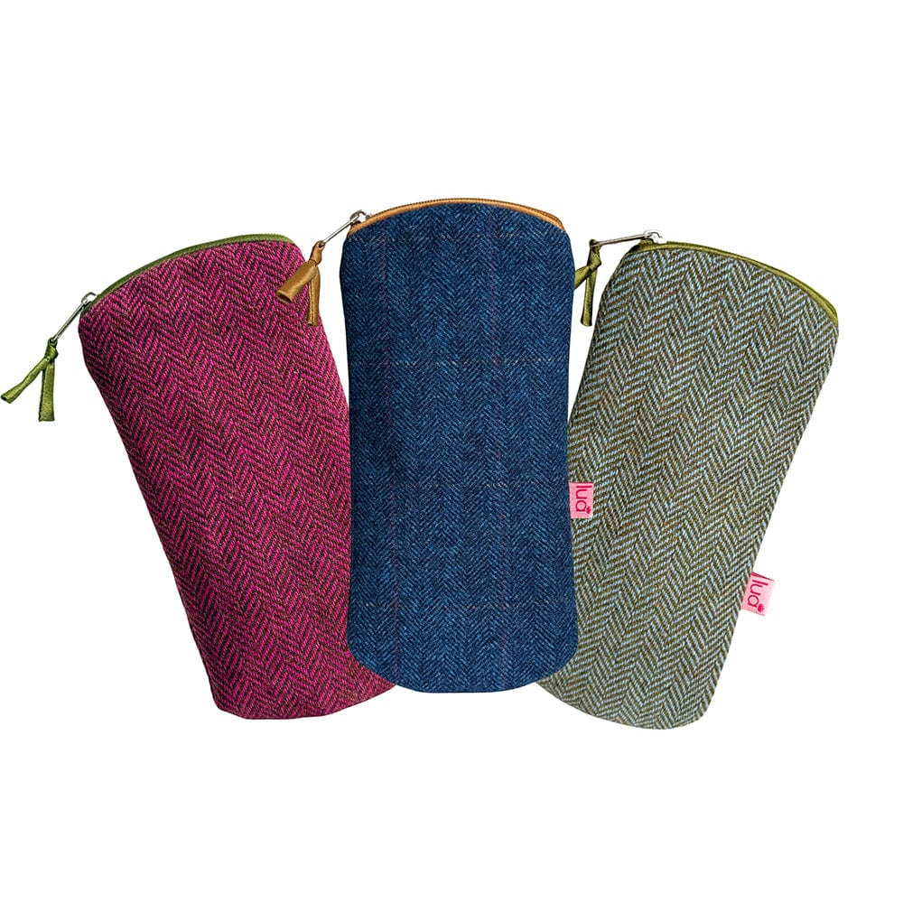 luscious scarves glasses case Lua Herringbone Glasses Purse