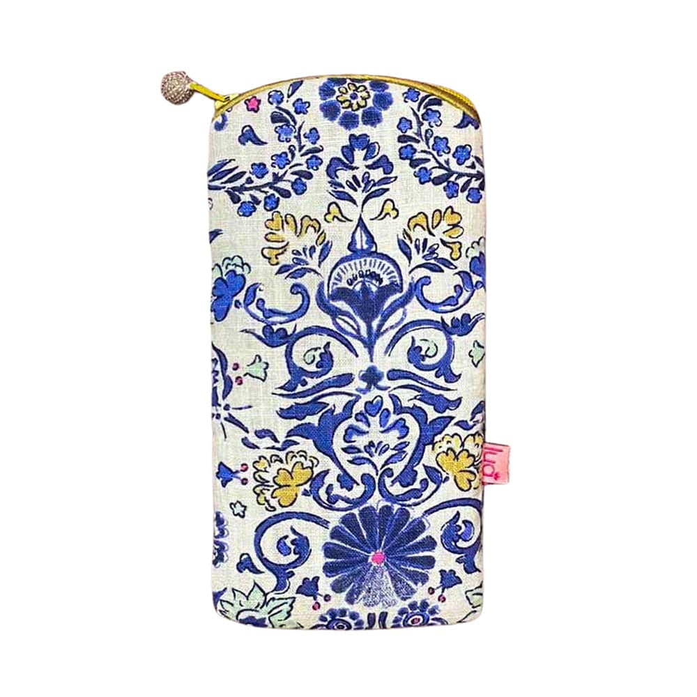 luscious scarves glasses case Lua Printed Glasses Case, Padded , Blue China Floral Design