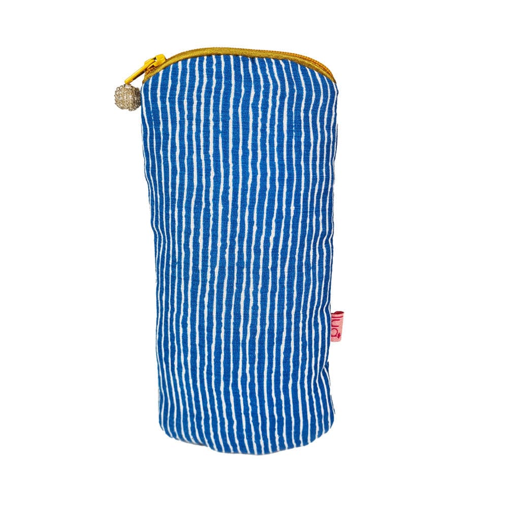 luscious scarves glasses case Lua Printed Glasses Case, Padded , Blue Stripey Design