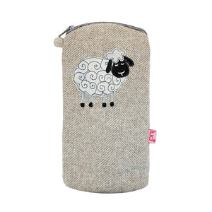 luscious scarves glasses case Lua Sheep Glasses Case , Soft Beige Natural Herringbone