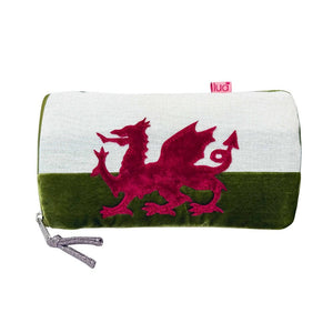 luscious scarves glasses case Lua Velvet and Canvas Welsh Dragon Glasses Purse