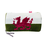 Load image into Gallery viewer, luscious scarves glasses case Lua Velvet and Canvas Welsh Dragon Glasses Purse
