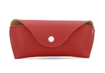 Load image into Gallery viewer, luscious scarves glasses case Red Italian Leather Glasses Case with Bag Clip
