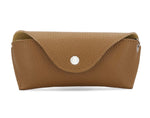 Load image into Gallery viewer, luscious scarves glasses case Tan Italian Leather Glasses Case with Bag Clip
