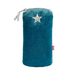 Load image into Gallery viewer, luscious scarves glasses case Teal Lua Padded Velvet Star Glasses Purse / Case.
