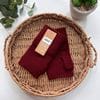 Load image into Gallery viewer, luscious scarves GLOVES Burgundy Handwarmer Cuff Gloves , Fingerless Plain Colours
