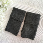 Load image into Gallery viewer, luscious scarves GLOVES Dark Grey Handwarmer Cuff Gloves , Fingerless
