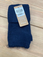 Load image into Gallery viewer, luscious scarves GLOVES Navy Blue Handwarmer Cuff Gloves , Fingerless Plain Colours G3022
