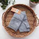 Load image into Gallery viewer, luscious scarves GLOVES Pale Grey Handwarmer Cuff Gloves , Fingerless
