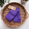 Load image into Gallery viewer, luscious scarves GLOVES Purple Handwarmer Cuff Gloves , Fingerless Plain Colours
