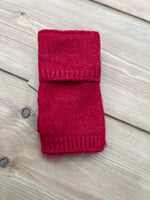 Load image into Gallery viewer, luscious scarves GLOVES Red Handwarmer Cuff Gloves , Fingerless Plain Colours G3022
