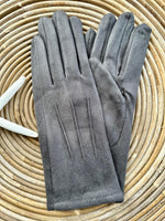 Load image into Gallery viewer, luscious scarves Grey Faux suede Ladies Gloves available in 8 Colours.
