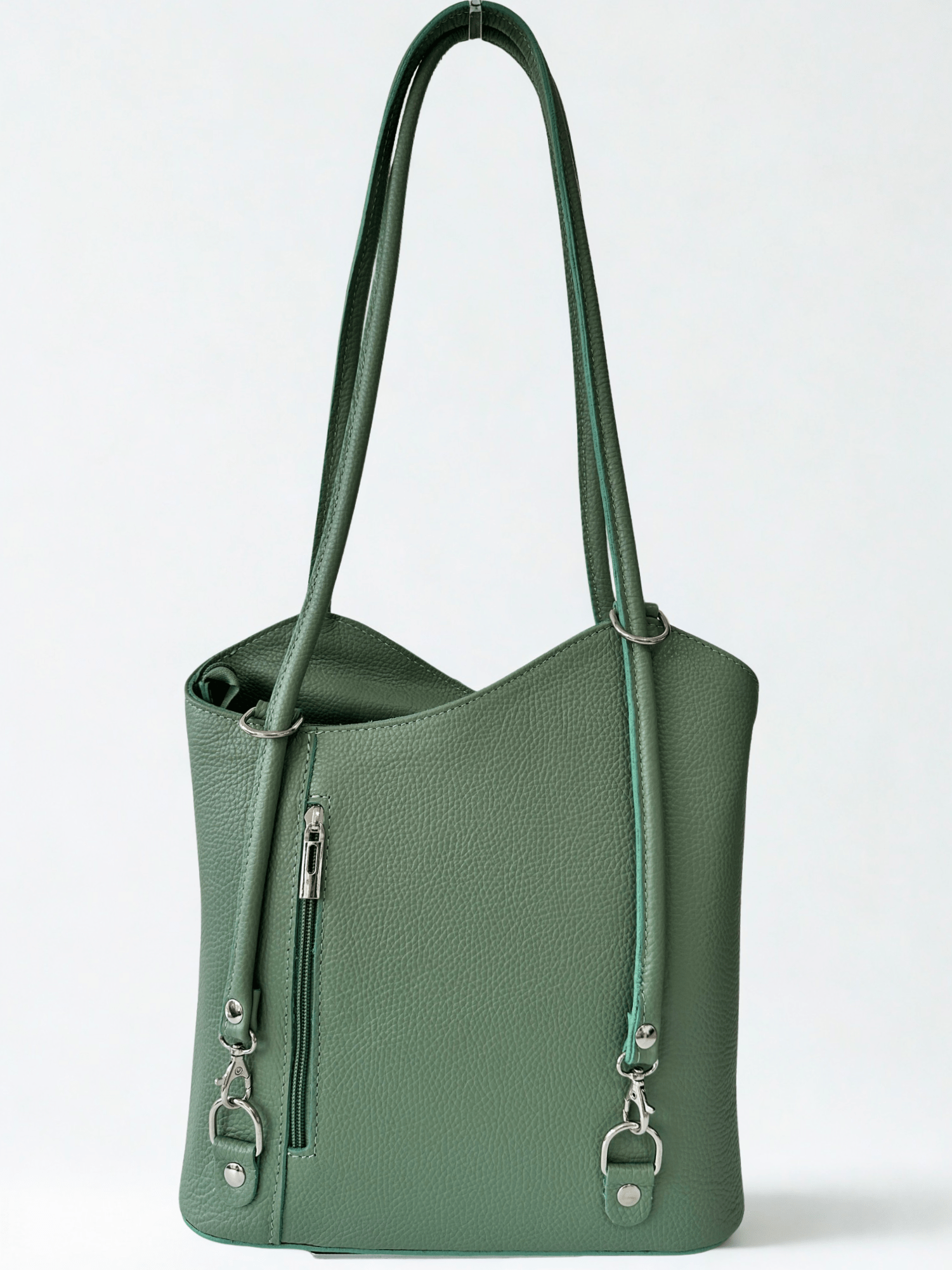 luscious scarves Handbag & Wallet Accessories Genuine Italian Leather Convertible Handbag / Backpack