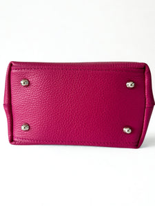 luscious scarves Handbag & Wallet Accessories Genuine Italian Leather Grab Bag / Small Tote.