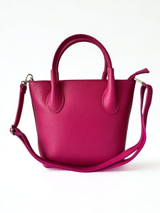 luscious scarves Handbag & Wallet Accessories Genuine Italian Leather Grab Bag / Small Tote.