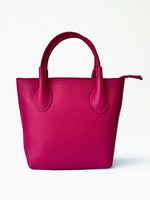 Load image into Gallery viewer, luscious scarves Handbag &amp; Wallet Accessories Hot pink Genuine Italian Leather Grab Bag / Small Tote.
