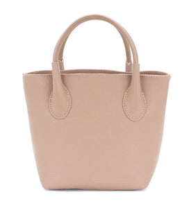 luscious scarves Handbag & Wallet Accessories Nude Pink Genuine Italian Leather Grab Bag / Small Tote.