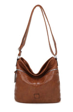 Load image into Gallery viewer, luscious scarves Handbag &amp; Wallet Accessories Tan/Brown Multi Pocket Bucket Shoulder Bag, Faux Leather
