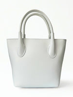 Load image into Gallery viewer, luscious scarves Handbag &amp; Wallet Accessories White Genuine Italian Leather Grab Bag / Small Tote.
