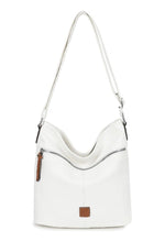 Load image into Gallery viewer, luscious scarves Handbag &amp; Wallet Accessories White Multi Pocket Bucket Shoulder Bag, Faux Leather
