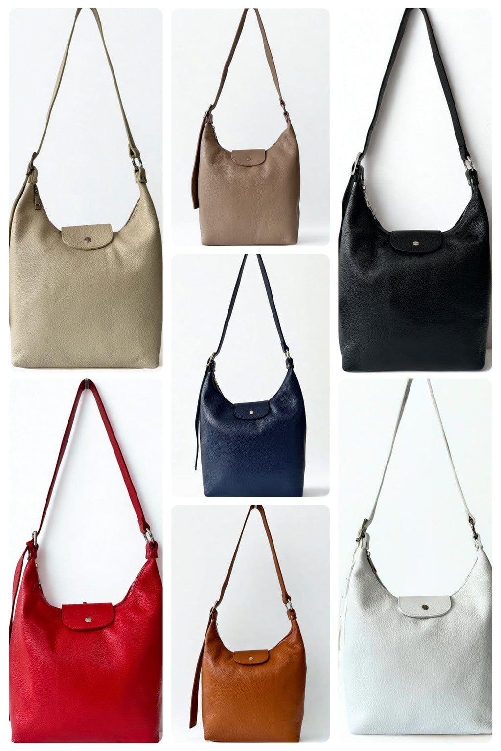 luscious scarves Handbags Genuine Italian Leather Shoulder Bag.