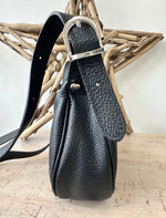 Load image into Gallery viewer, luscious scarves Handbags Half Moon Italian Leather Shoulder Bag.
