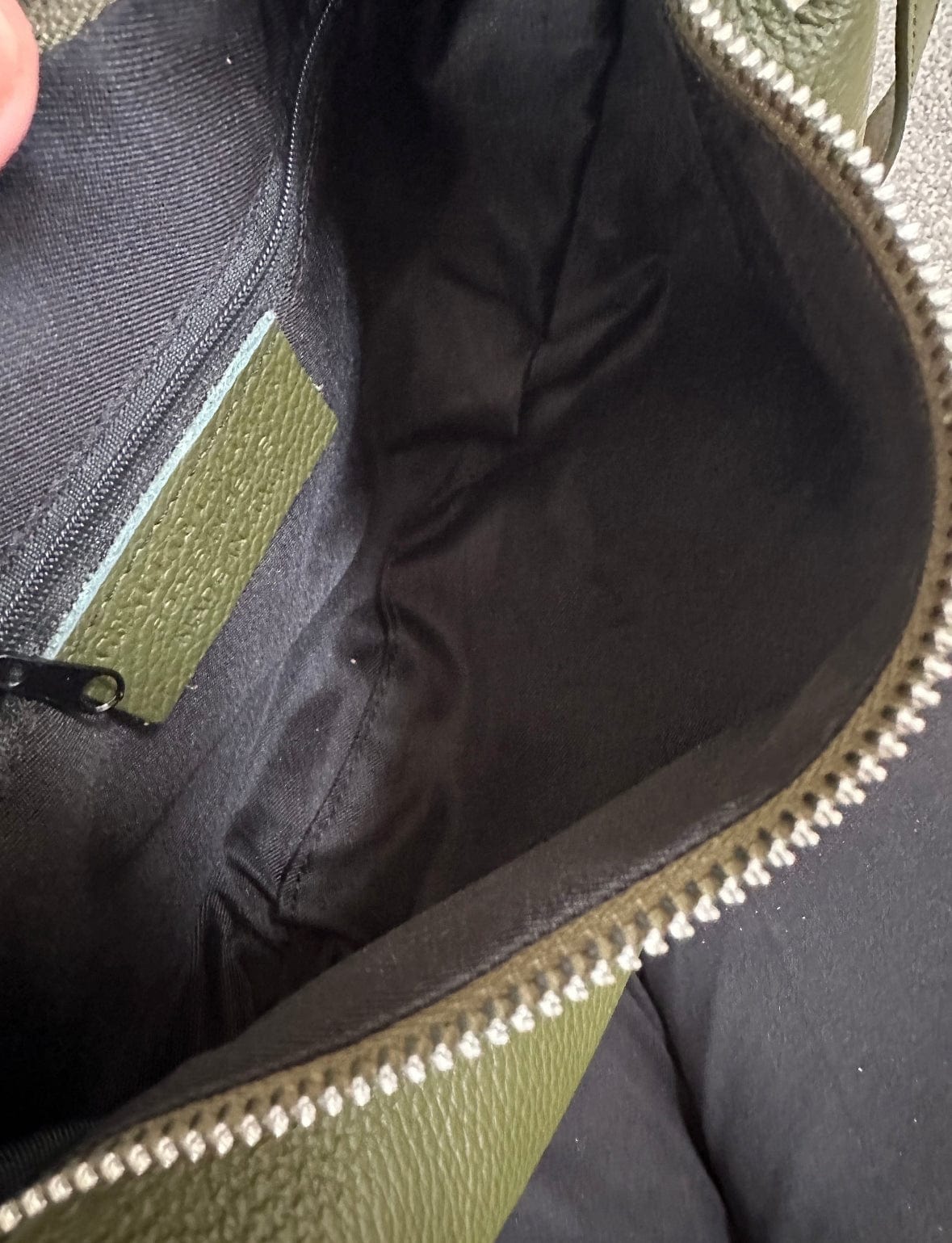 luscious scarves Handbags Half Moon Italian Leather Shoulder Bag.