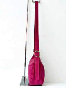 luscious scarves Handbags Half Moon Italian Leather Shoulder Bag.