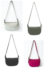 Load image into Gallery viewer, luscious scarves Handbags Half Moon Italian Leather Shoulder Bag.
