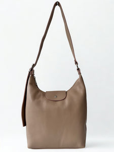 luscious scarves Handbags Nude Pink Genuine Italian Leather Shoulder Bag.