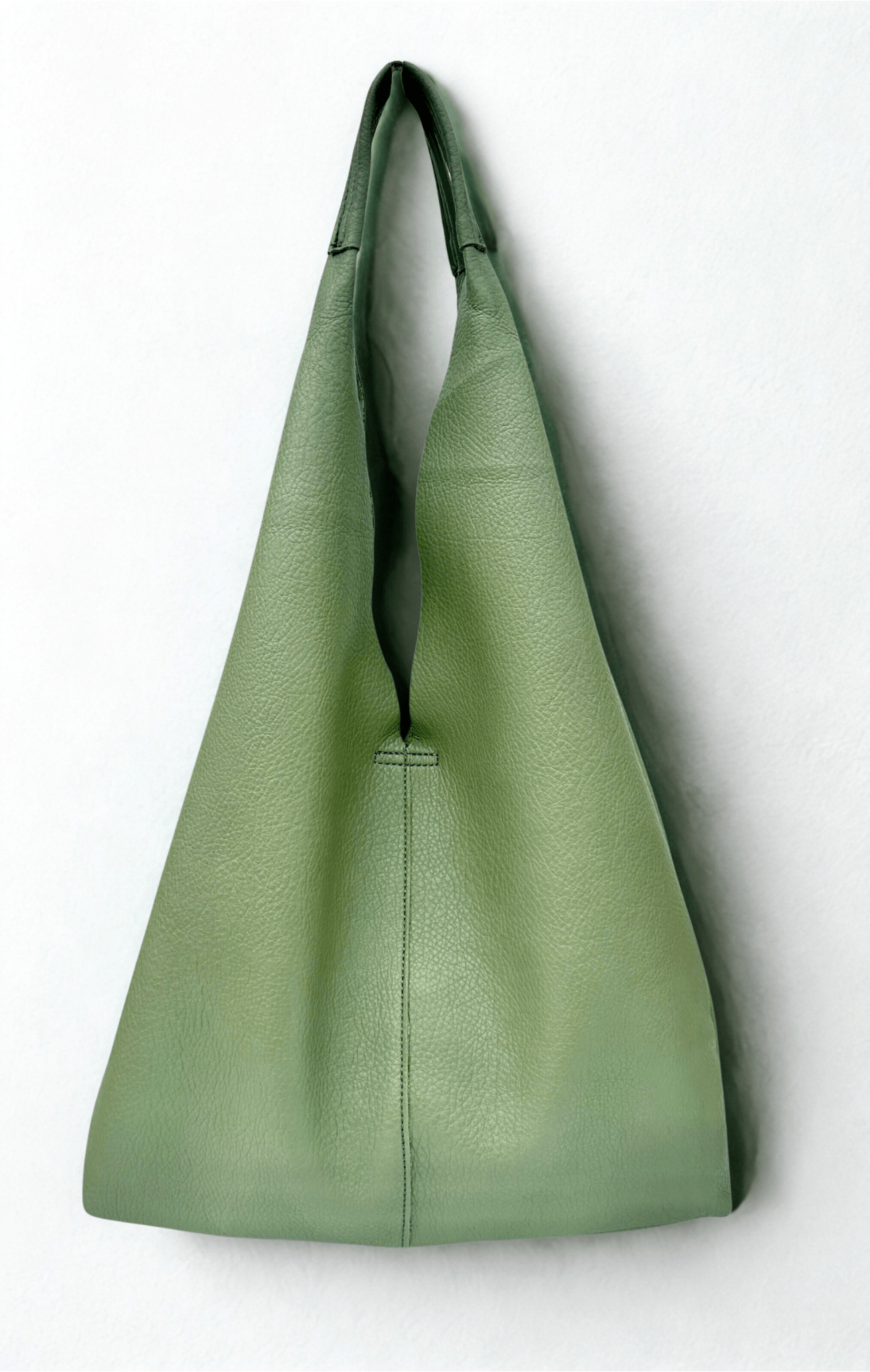 luscious scarves Handbags Pale Green Ladies Large Slouchy Faux Leather Hobo Bag in a Bag.