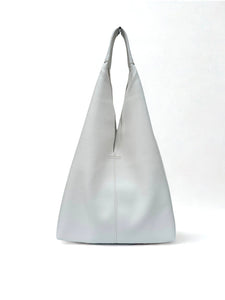 luscious scarves Handbags White Ladies Large Slouchy Faux Leather Hobo Bag in a Bag.