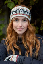 Load image into Gallery viewer, luscious scarves head Pachamama Ladies Crafty Cat Headband , Handknitted , Fairtrade
