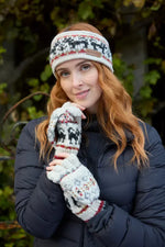 Load image into Gallery viewer, luscious scarves head Pachamama Ladies Crafty Cat Headband , Handknitted , Fairtrade
