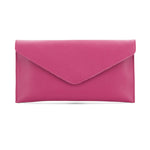 Load image into Gallery viewer, luscious scarves Hot Pink Genuine Italian Leather Envelope Clutch Bag , 10 Colours Available

